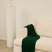 Плед Tressa, темно-зеленый