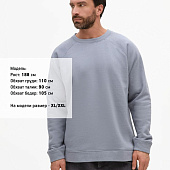 Свитшот унисекс S1, серый