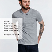 Рубашка поло мужская Adam, серый меланж