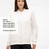 Бомбер унисекс Estado, молочно-белый