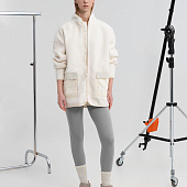 Куртка унисекс Oblako, молочно-белая