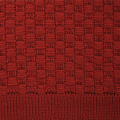 Плед Sheerness, коричневый (терракота)