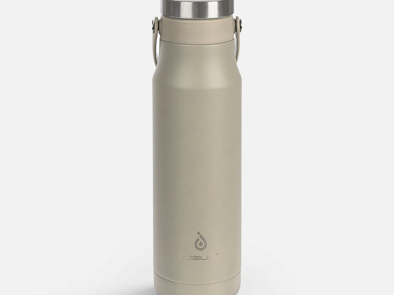 Термобутылка Tateyama, серо-бежевая