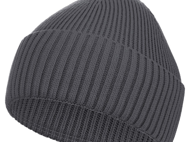 Шапка Hinge, темно-серая (графит)