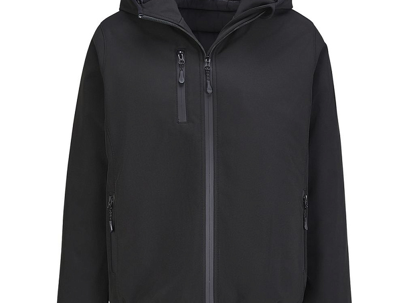 Куртка софтшелл с капюшоном женская Falcon Women, черная