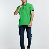 Рубашка поло мужская Virma Premium, зеленое яблоко