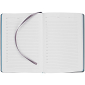 Ежедневник Spain Shall на заказ, недатированный, серый с бирюзовым