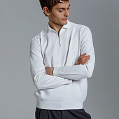 Рубашка поло мужская с длинным рукавом Terrazzo, белая