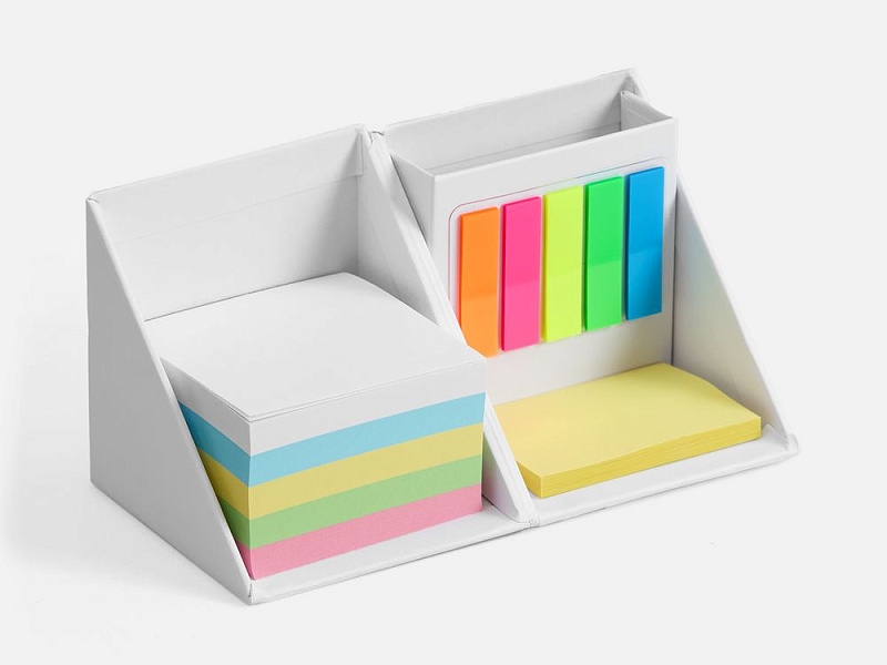 Настольный набор со стикерами Mnemonic ver.2, белый