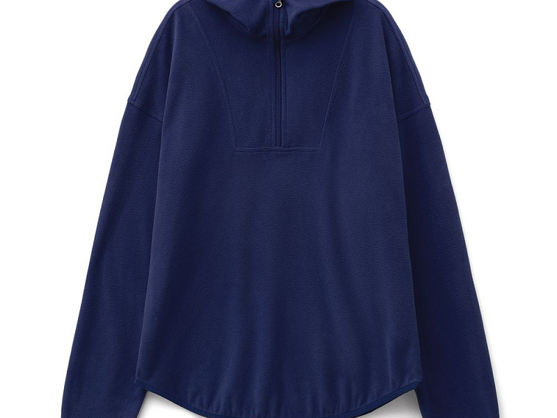 Анорак флисовый унисекс Fliska, темно-синий