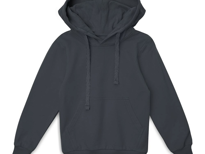 Худи детское Kirenga Kids 2.0, темно-серое (графит)