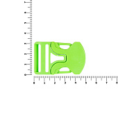 Застежка-пряжка односторонняя Triden, зеленый неон