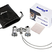 Театральный бинокль Broadway 325B, серебристый