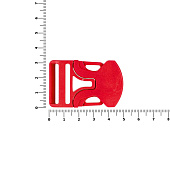Застежка-пряжка односторонняя Triden, красный