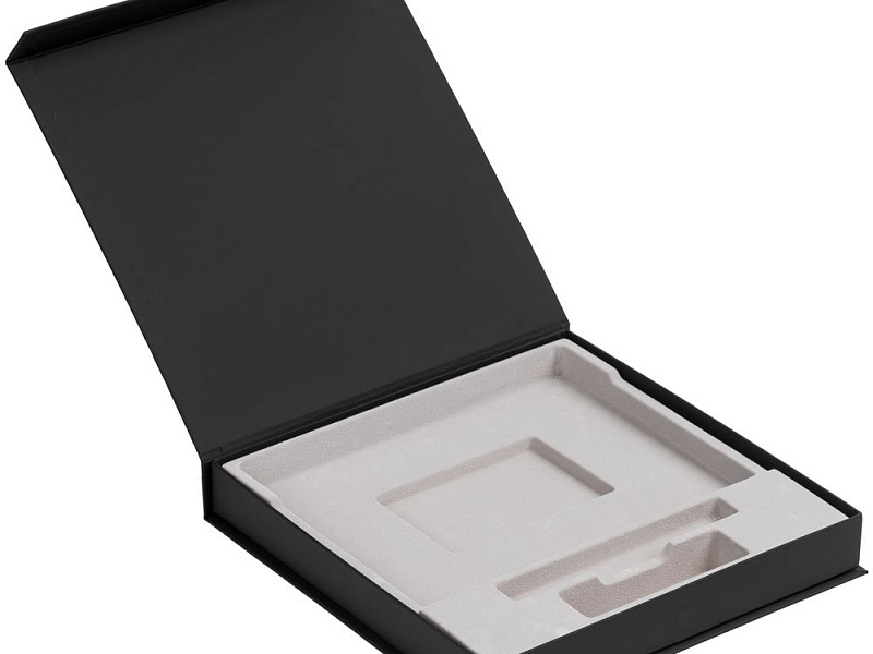 Коробка Memoria под ежедневник, аккумулятор и ручку, черная