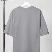 Футболка оверсайз унисекс Kosmos 2.0, светло-серая