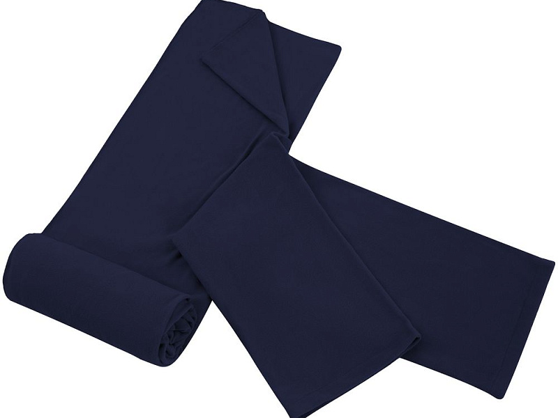 Плед с рукавами Lazybones, темно-синий