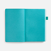 Ежедневник White Shall, недатированный, бело-бирюзовый