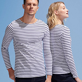 Футболка женская Marine Women, белая с темно-синим