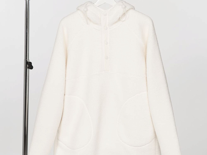 Анорак унисекс Oblako, молочно-белый