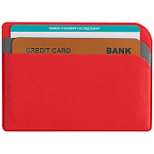 Чехол для карточек Dual, красный