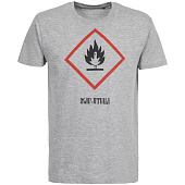 Футболка «Жар-птица», серый меланж