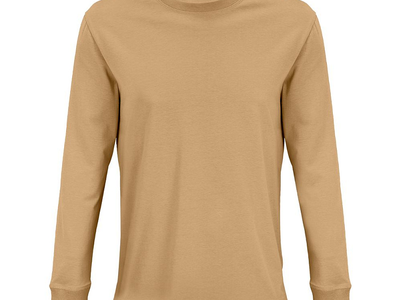 Футболка унисекс с длинным рукавом Pioneer LSL, бежевая