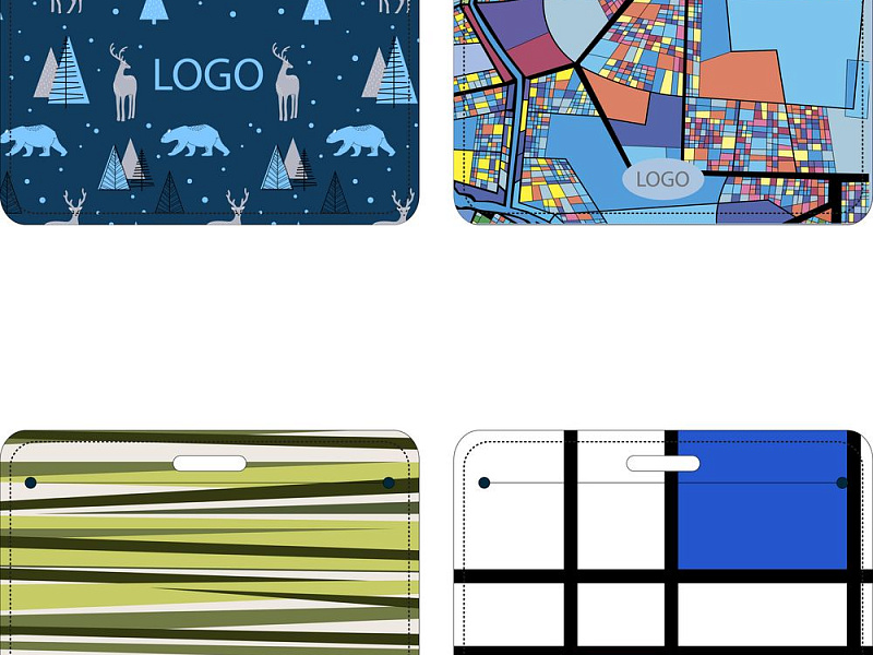 Карман для пропуска Saff Plus на заказ, горизонтальный