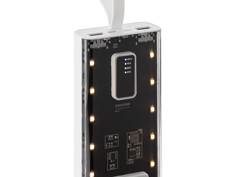 Аккумулятор Trellis Flat 10000 мАч, белый