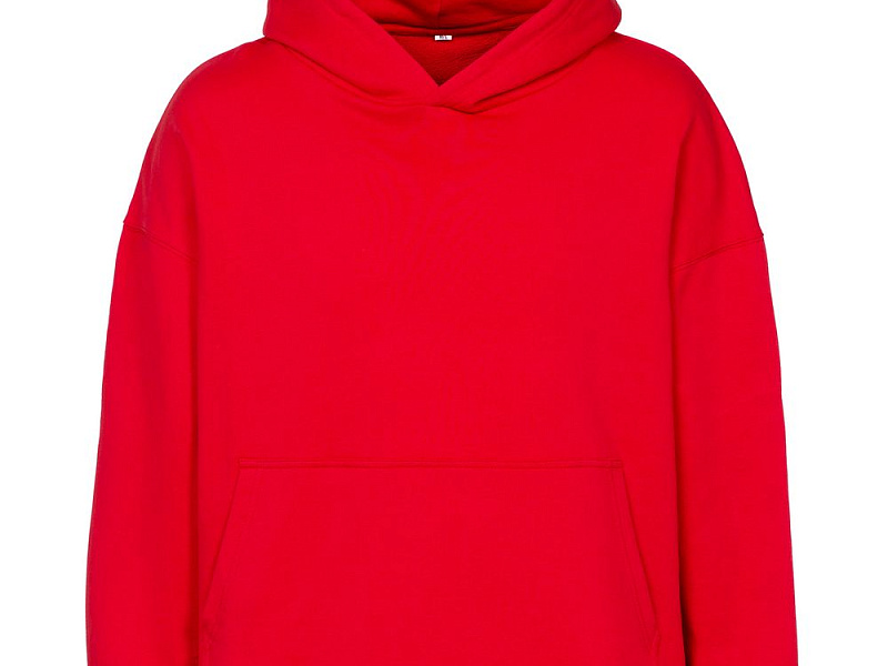 Худи оверсайз унисекс Outshine, красное