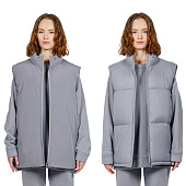 Жилет двусторонний V2, серый