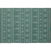 Плед Elnik, зеленый с молочно-белым