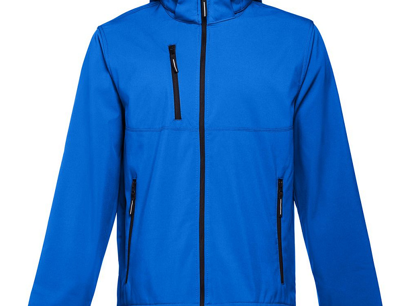 Куртка софтшелл мужская Zagreb, ярко-синяя