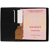 Обложка для паспорта Petrus, черная