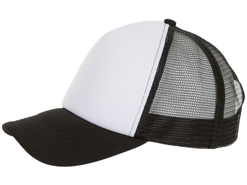 Бейсболка Bubble, черная с белым