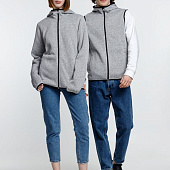 Куртка с капюшоном унисекс Gotland, серая