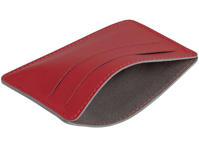 Чехол для карточек Shall Simple, красный