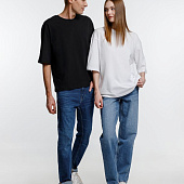 Футболка оверсайз унисекс Base Space, белая