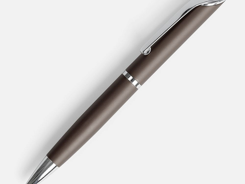 Ручка шариковая Glide, серо-коричневая