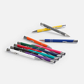 Ручка шариковая Keskus Soft Touch, желтая