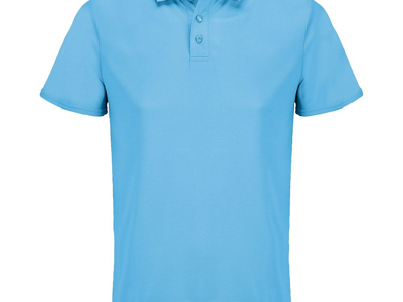 Рубашка поло унисекс Pitcher, ярко-бирюзовая