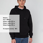 Худи унисекс Hand Some, черное