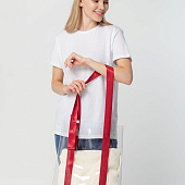 Шопер Clear Fest, прозрачный с красными ручками