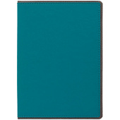 Ежедневник Frame, недатированный, бирюзовый с серым