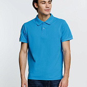 Рубашка поло мужская Virma Premium, бирюзовая