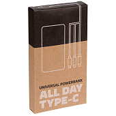 Аккумулятор Uniscend All Day Type-C 10000 мАч, белый