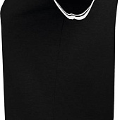 Рубашка поло женская Pasadena Women 200 с контрастной отделкой, черная с белым