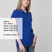 Рубашка поло женская Virma Lady, ярко-синяя