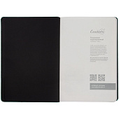 Ежедневник Alanis, недатированный, черный c бирюзовым