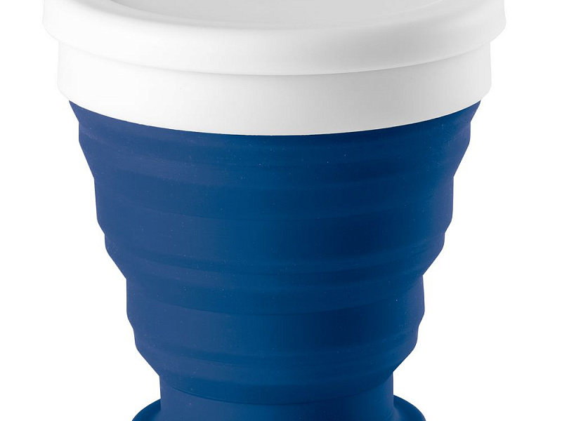 Складной стакан с крышкой Astrada, синий